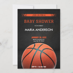 Basketbal Baby shower Kaart