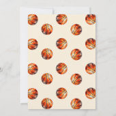 Basketbal Baby shower Kaart (Achterkant)