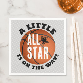 Basketbal Baby shower papier Servet