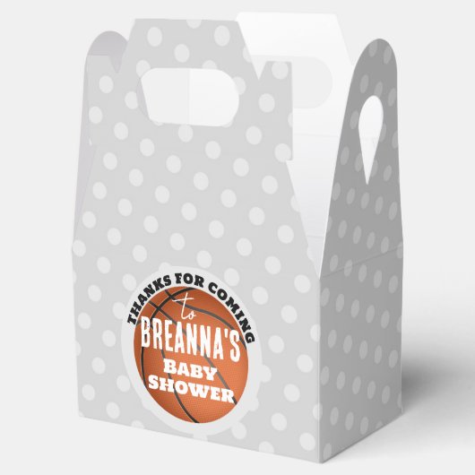 Basketbal Baby shower Party Bedankdoosjes (Geopend)