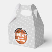 Basketbal Baby shower Party Bedankdoosjes (Voorkant Zijde)