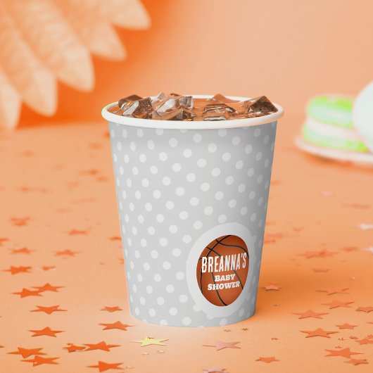 Basketbal Baby shower Party Papieren Bekers
