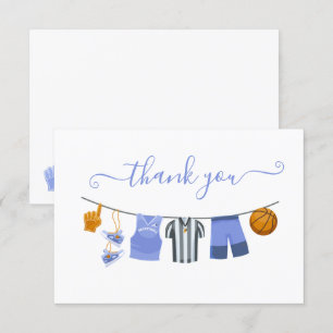 Basketbal Baby shower waslijn Bedankt Opmerking