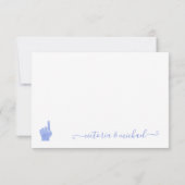 Basketbal Baby shower waslijn Bedankt Opmerking Kaart (Achterkant)