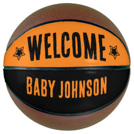 Basketbal Baby shower welkom handtekening Keepsake
