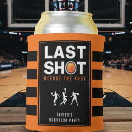 Basketbal Bachelorparty Laatste Schot Oranje Gestr Blikjeskoeler