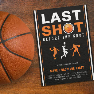 Basketbal Bachelorparty Laatste Schot Oranje & Zwa Kaart