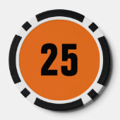 Basketbal Bachelorparty Laatste Schot Poker Chips (Achterkant)