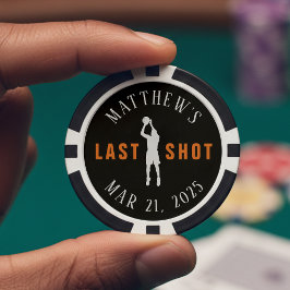 Basketbal Bachelorparty Laatste Schot Poker Chips