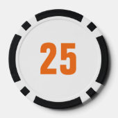 Basketbal Bachelorparty Laatste Schot Poker Chips (Achterkant)