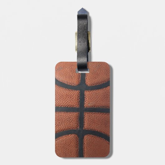 Basketbal Bagagelabel (Achterkant verticaal)