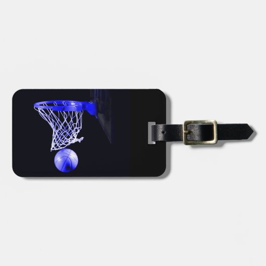 Basketbal Bagagelabel (Voorkant horizontaal)