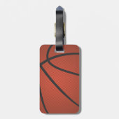 basketbal bagagelabel (Achterkant verticaal)