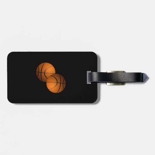 Basketbal Bagagelabel (Achterkant horizontaal)