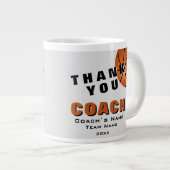 Basketbal Bal Dank je Coach  Grote Koffiekop (Voorkant rechts)
