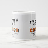 Basketbal Bal Dank je Coach  Grote Koffiekop (Voorkant)