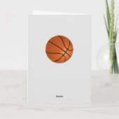Basketbal Bal Dank je Coach Kaart (Achterkant)