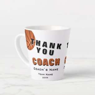 Basketbal Bal Dank je Coach  Latte Mok