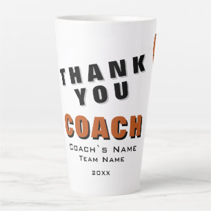 Basketbal Bal Dank je Coach  Latte Mok