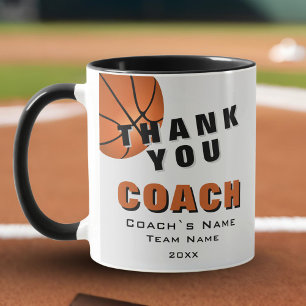 Basketbal Bal Dank je Coach  Mok
