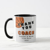 Basketbal Bal Dank je Coach  Mok (Links)