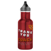 Basketbal Bal Dank je Coach Waterfles (Rechts)