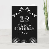 Basketbal Bal en vlaggen Sport Kids Verjaardag Kaart (Voorkant)