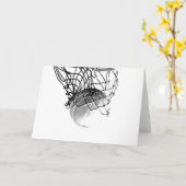 Basketbal Bal Kaart (Gele Bloem)