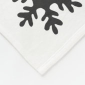 Basketbal Bal met rode Santa Hat Sneeuwvlok Naam Fleece Deken (Hoek)