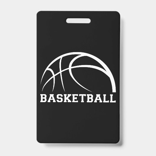 Basketbal Bal Ontwerp Badge (Voorzijde)
