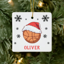 Basketbal Bal Santa Hoed Snowflake Naam