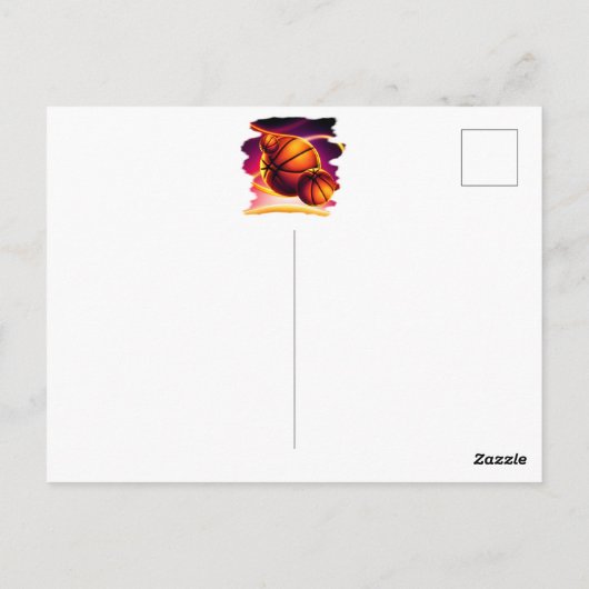 Basketbal Bal Sporten Foto Verjaardag Bedankt  Briefkaart (Achterkant)