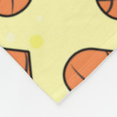 Basketbal Bal Textuur in Hartvorm Patroon Fleece Deken (Hoek)