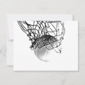 Basketbal Bal Uitnodigingen (Voorkant)