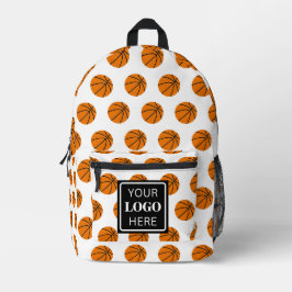 Basketbal Ball Pattern Team School Logo Modern Bedrukte Rugzak