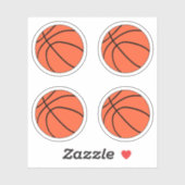 Basketbal ballen pack sticker (Vel)
