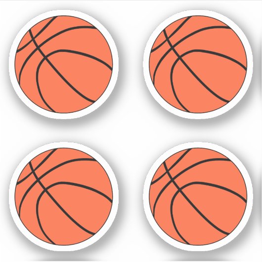 Basketbal ballen pack sticker (Voorkant)