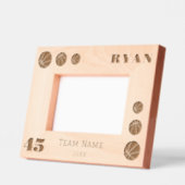 Basketbal Ballen Speler Nummer Team Naam Gegraveerde Lijstjes (Links)