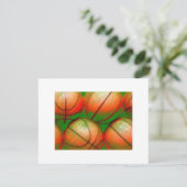 Basketbal Ballen Uitnodigingen (Staand voorkant)