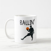 Basketbal Ballin' Coffee Mok (Links)