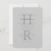 Basketbal Bar Bat Mitswa Klassieke Uitnodigingen (Achterkant)