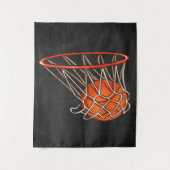 Basketbal Basket |Basketbal Liefhebber Wandkleed (Voorkant)