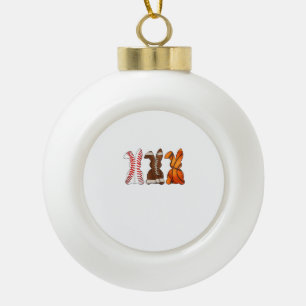 Basketbal Basketbal Football Sport Paashaas R Keramische Bal Ornament