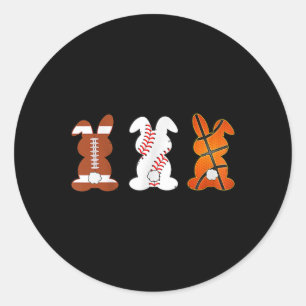 Basketbal Basketbal Football Sport Paashaas R Ronde Sticker