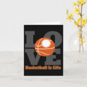 Basketbal Basketbal Is Leven Kaart (Gele Bloem)