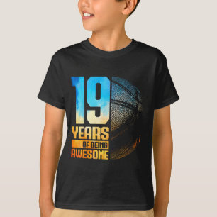 Basketbal Basketbal Jaar 19 Oud 19e Speler T-shirt
