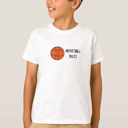 basketbal, BasketballRegels T-shirt (Voorkant)