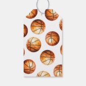 Basketbal bedankkaart cadeaulabel (Achterkant)