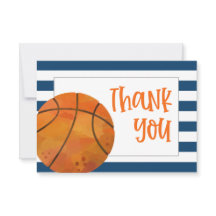Basketbal Bedankkaart Plat