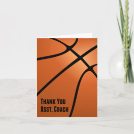 Basketbal Bedankt Assistent Coach, Blank Inside